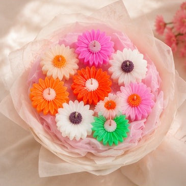 🌸 Bloom Bouquet Candle Arrangement ✨ Pack of 10