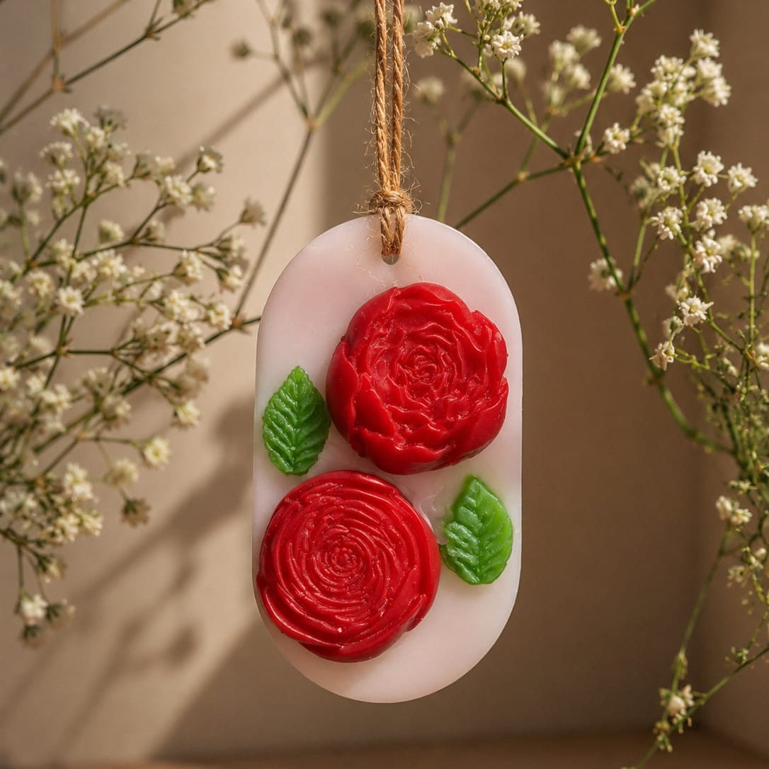 🌹 Rose Bloom Aroma Candle Hanging ✨