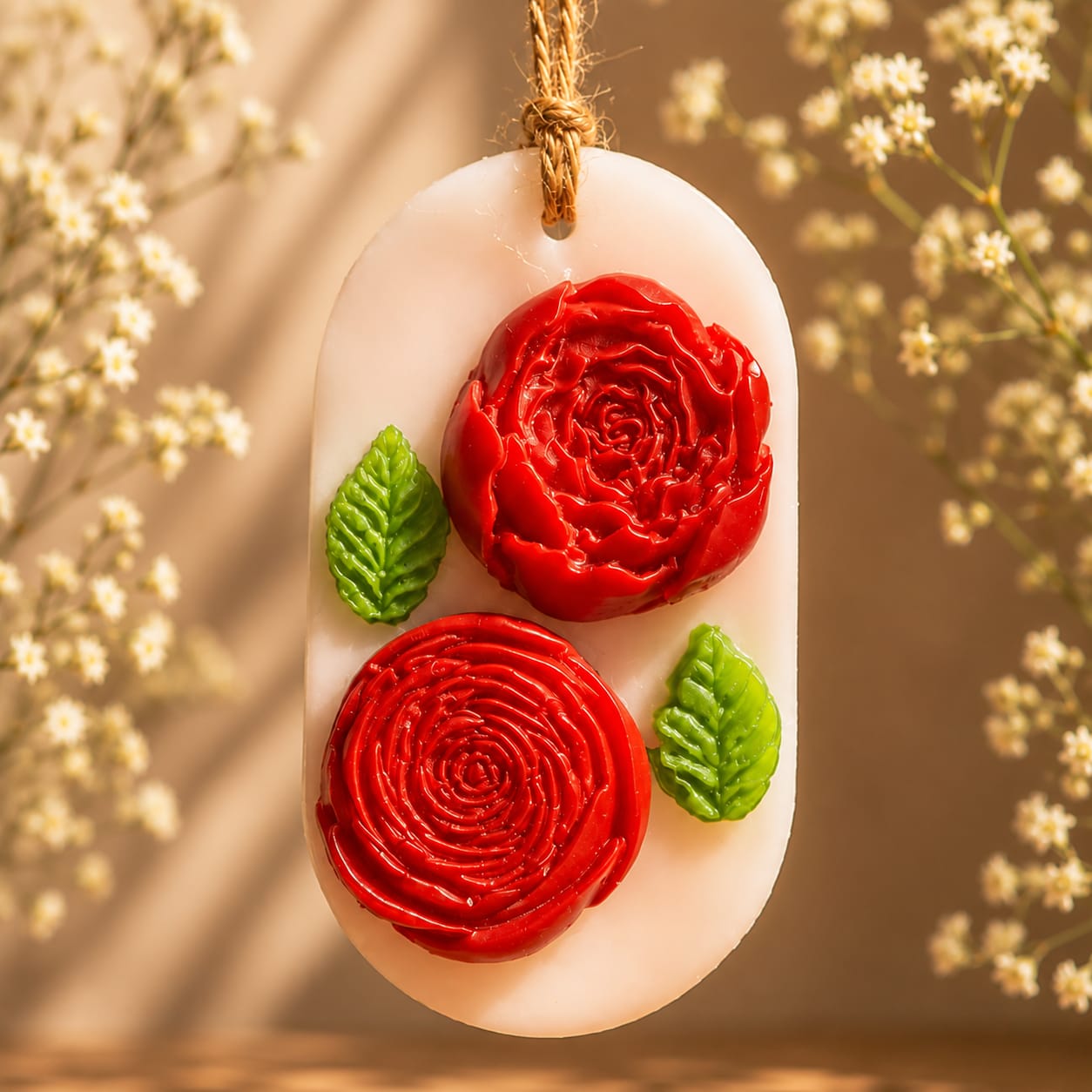 🌹 Rose Bloom Aroma Candle Hanging ✨