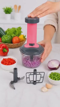 Premium Push Chopper & Vegetable Cutter – Fast Manual Food Processor for Kitchen